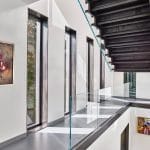 Behind view of a special projects floating staircase